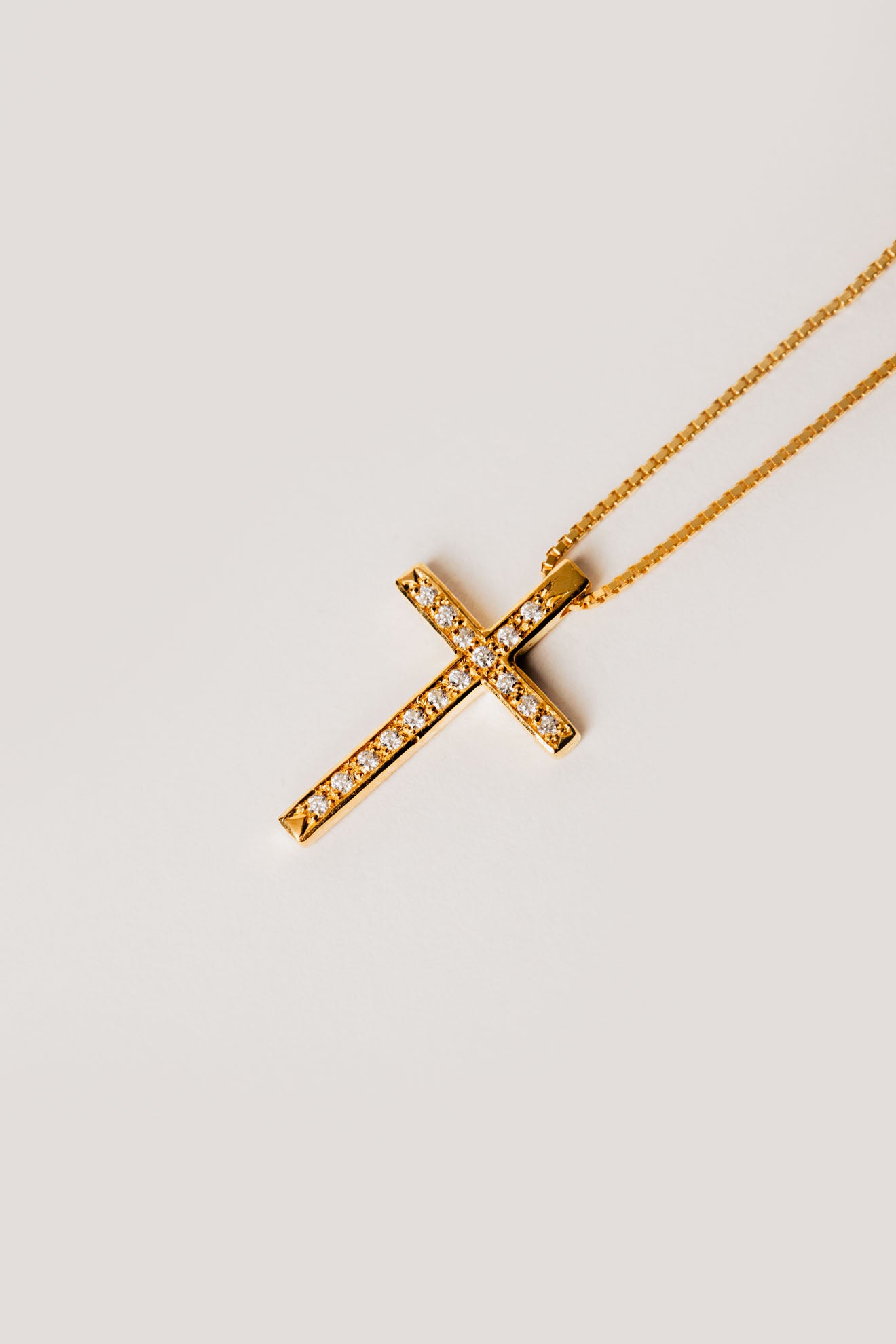 Necklace Cross 3D Spiked