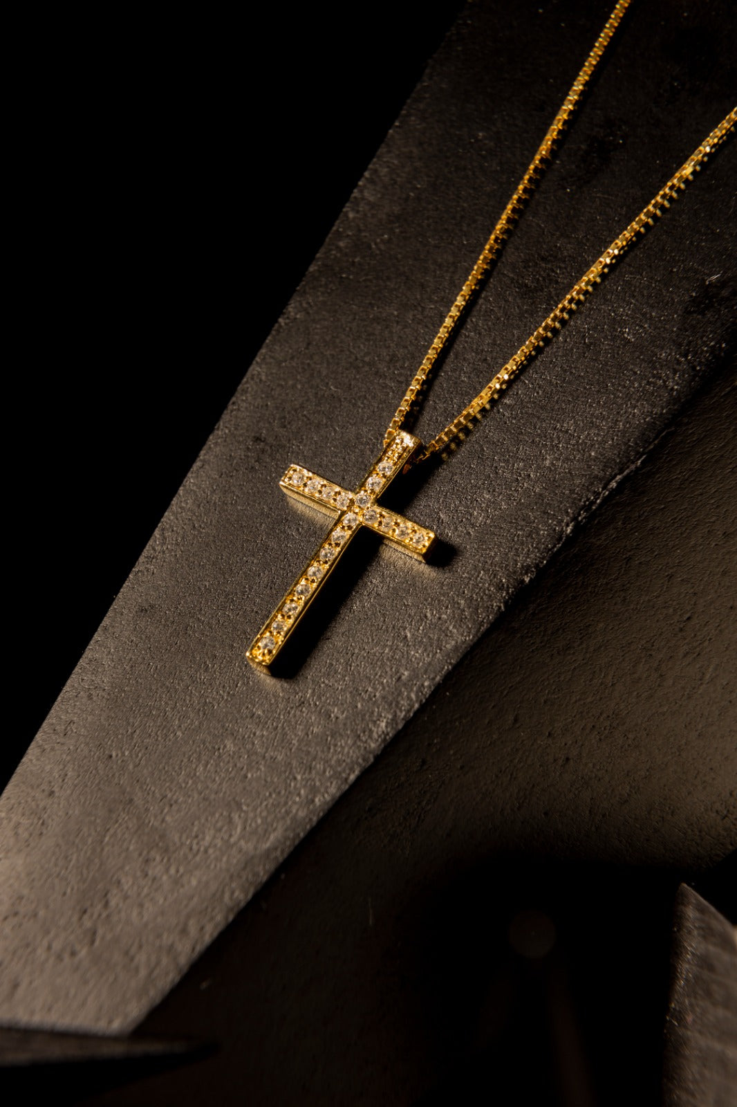 Necklace Cross 3D Spiked
